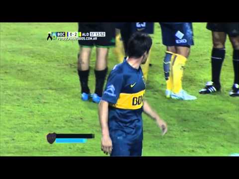 Pérez vio la roja. Boca 0 - Aldosivi 2. Fecha 13. Primera División 2015. FPT.