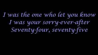 &#39;74 &#39;75~The Connells~Lyrics