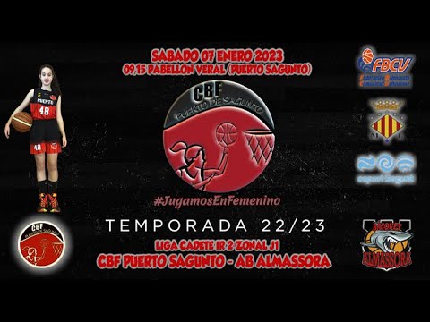 Videohighlights Cadete C CBF Puerto Sagunto - AB Almassora (LIGA 2ª ZONAL J1 22-23)
