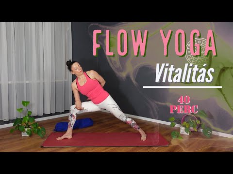 Flow jóga, teljes testet  átmozgató gyakorlás 40 perc