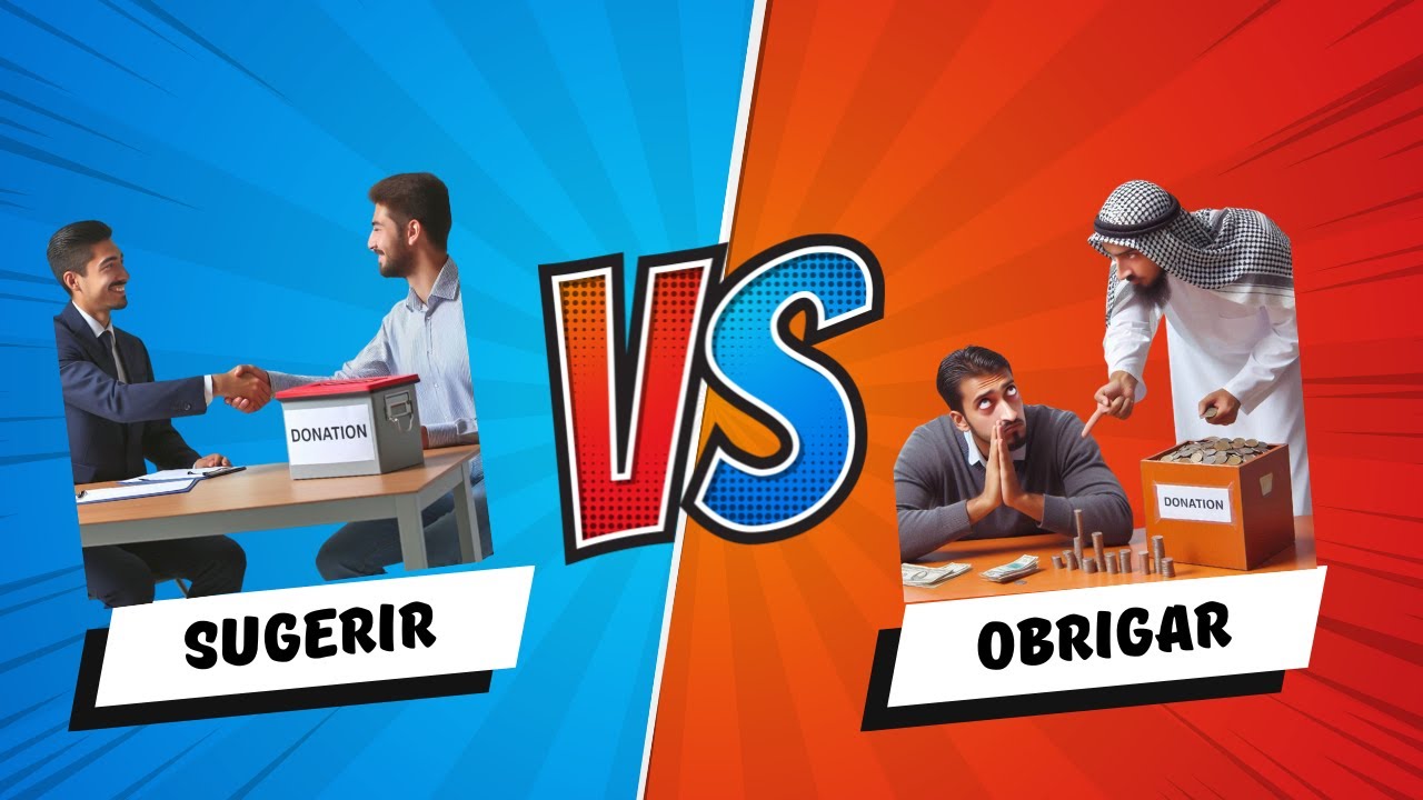 DONATIVOS, FACULDADE, INTERNET: Qual a diferença de sugerir e de obrigar?