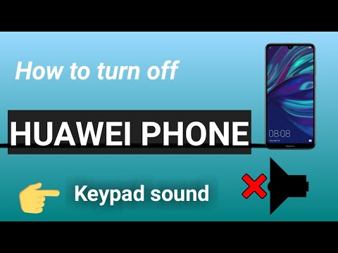 How to turn off keyboard sound on huawei 2021
