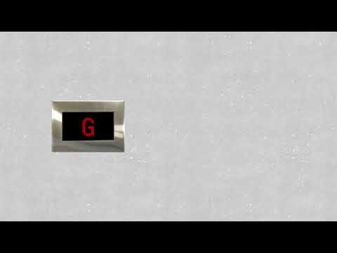 (D-Line Chimes?)Outlook Hospital Elevator Tower - Schindler 5500 Traction Elevator