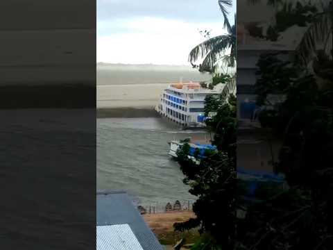 TEMPORAL NO RIO SOLIMÕES, MUNICÍPIO DE TONANTINS. #temporal #riosolimoes #amazonas #ferryboat