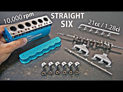 Assembling & Running a Miniature INLINE 6 Engine!  (Ford 300 Style)