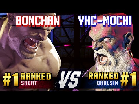 SF6 ▰ BONCHAN (#1 Ranked Sagat) vs YHC-MOCHI (#1 Ranked Dhalsim) ▰ High Level Gameplay