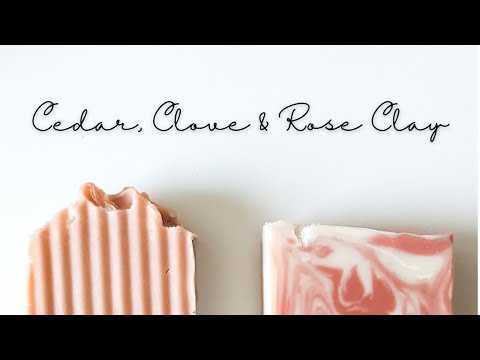 Cold Process Soap - Cedar, Clove and Rose Clay Reboot
