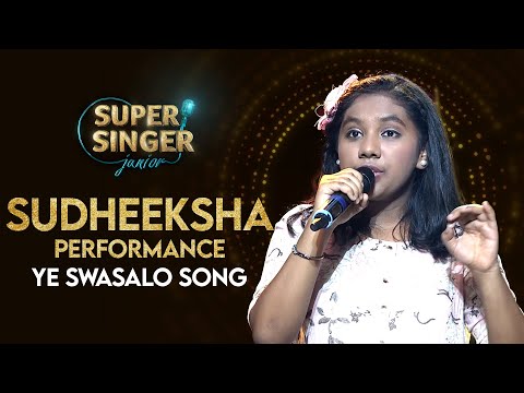Top Finalist Sudeeksha's #YeSwasalo Song Performance|Super Singer Junior|Star Maa