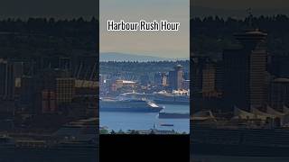 It gets busy in spring #cruiseship #vancouver