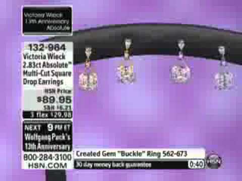 Victoria Wieck 2.83ct Absolute? Multi-Cut Square Drop Earrings  Victoria Wieck Absolute™