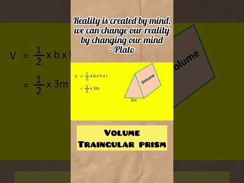 👩‍🦳 How to solve the volume of triangular prism #math #volume #triangle #philippines #shortsclip