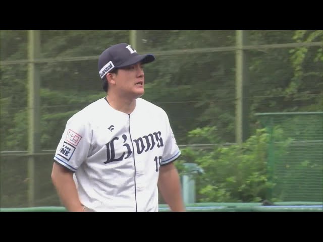 【ファーム】ライオンズ・與座海人 走者を背負うも冷静な判断で牽制アウトを奪う!!  2024年7月14日 埼玉西武ライオンズ 対 オイシックス新潟アルビレックスBC