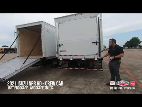 Proscape Landscape Truck | Single Door fold down ramp | Isuzu NPR HD