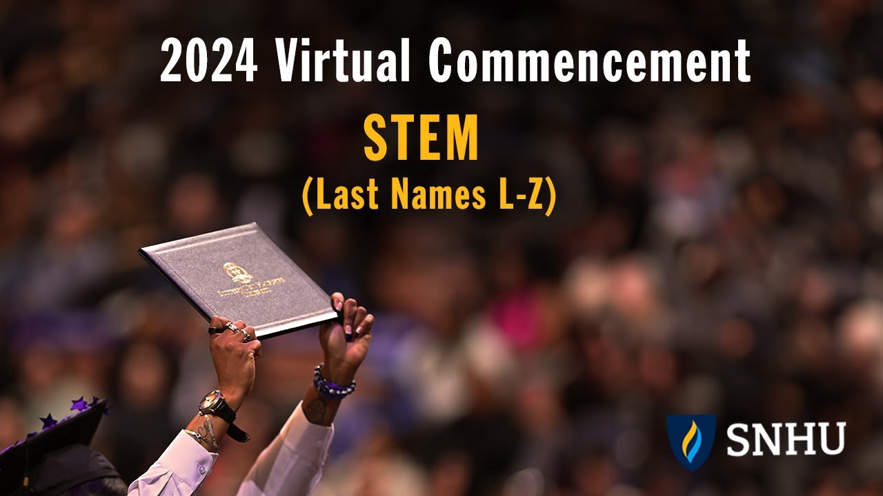 Virtual Commencement: STEM (Last Names L-Z), Saturday, Dec 14 at 2pm ET