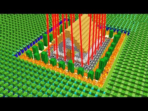 %100 GÜVENLİ EV VS 100.000 ZOMBİ KIYAMETİ! 😱 - Minecraft