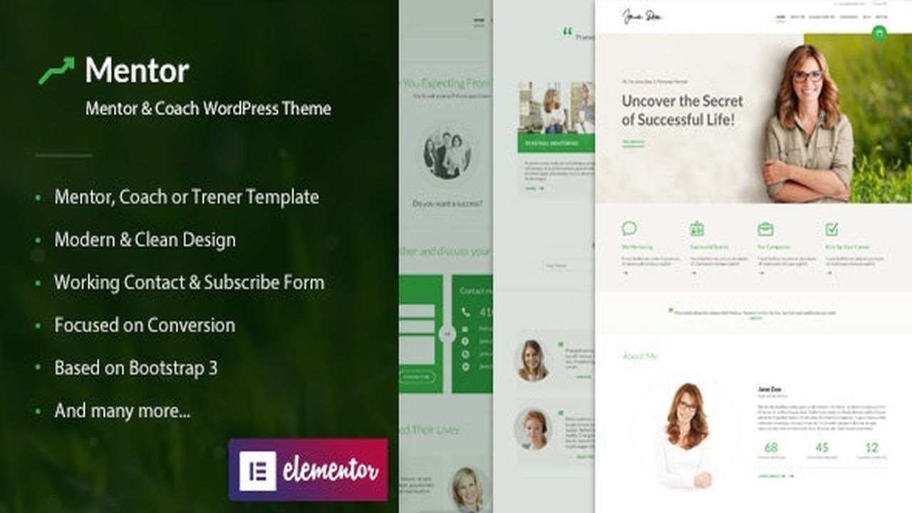 Mentor – Personal Development Coach WordPress Theme Free Download