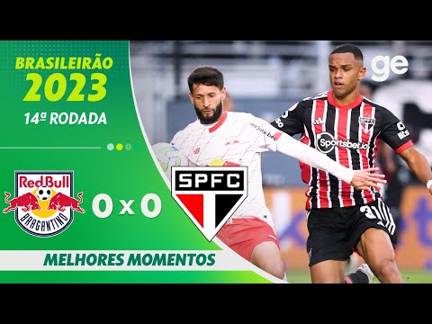Gols e lances de Red Bull Bragantino x São Paulo