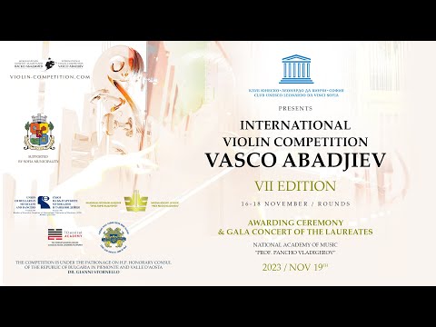 VII INTERNATIONAL VIOLIN COMPETITION “VASCO ABADJIEV” SOFIA-BULGARIA 2023 - INTRO