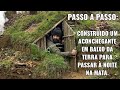 Construindo Um Abrigo De Sobrevivência Para Passar à Noite