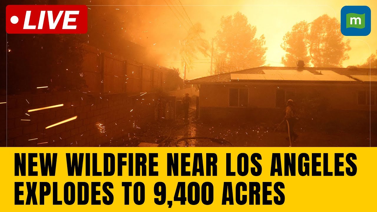 LA wildfire | New wildfire near Los Angeles explodes to 9,400 acres, forces evacuations | N18G