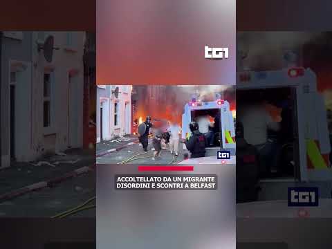 Accoltellato da un migrante. Disordini e scontri a Belfast.