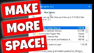 How To Get MORE Disk Space In Windows 10 & Make Your PC Faster