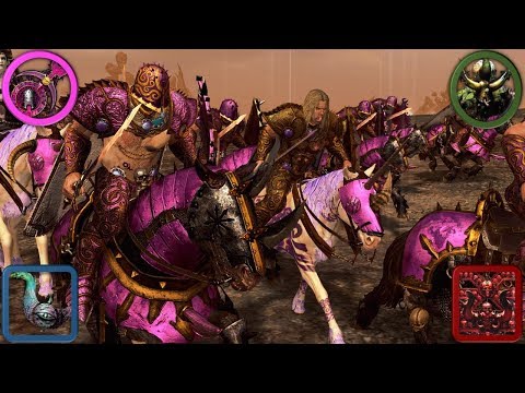Ultimate Chaos! - Slaanesh + Tzeentch vs. Nurgle + Khorne - Total War Warhammer Multiplayer Battle
