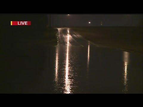 Heavy rain causing flooding throughout area