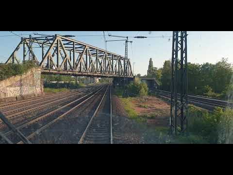 Führerstandsmitfahrt Hamburg. Cabview BR 193 Vectron. EU46 z kabiny maszynisty.