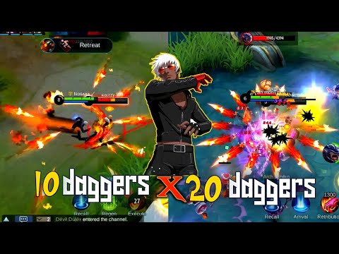 GUSION k' DASH🔥 10 Daggers X 20 Daggers Montage | MLBB |