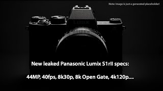 Lumix S1rII will be able to shoot 8,1k Open Gate and 176 MP handheld High Resolution images!