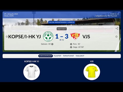 Jälkipelit SM-karsinta 2024 KOPSE/I-HK YJ - VJS 2.3.2024