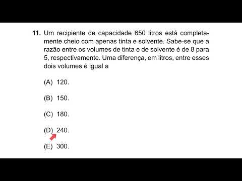 Razão entre Volumes ⭕ Matemática para Concursos