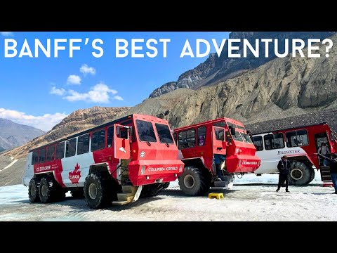 What It’s Like to Ride the Glacier Monster Truck in Banff!  [Columbia Icefield Adventure]