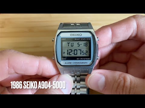 1986 Seiko A904 5000 Vintage Digital Watch