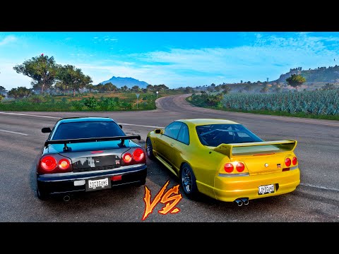 GT-R R34 VS GT-R R33 - FORZA HORIZON 5 ONLINE