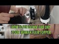 How To Pin And Blowdry Your Human Hair Topper.