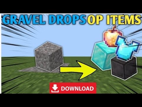 Minecraft gravel cheat for OP items!!