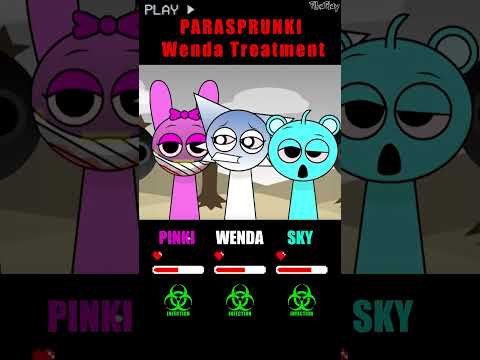 HP Bar Pinki Wenda Sky in Wenda Treatment | Different Mods #sprunki  #incredibox