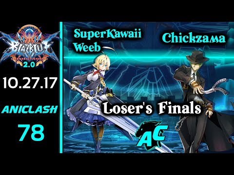AniClash 78 - SuperKawaiiWeeb (Es) vs Chickzama (Hazama) Loser's Finals - BBCF 2