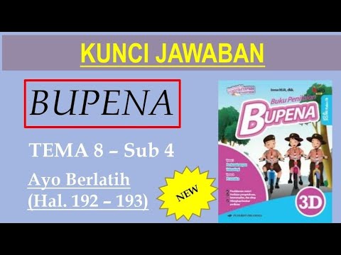 BUPENA 3D - Hal. 192 - 193 | Tema 8 Sub 4