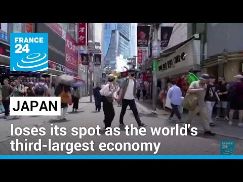 日本經濟全球前三地位被德國擠下 (Japan falls into fourth place behind Germany among world's largest economies • FRANCE 24 English)