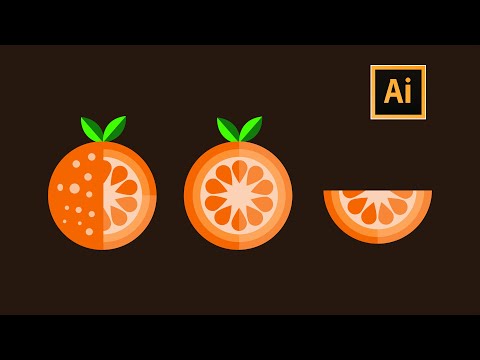 How to Create a Slice of Orange | Adobe Illustrator Tutorial