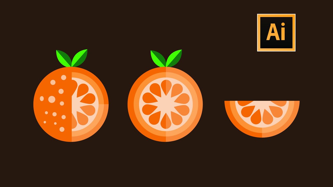 How to Create a Slice of Orange | Adobe Illustrator Tutorial