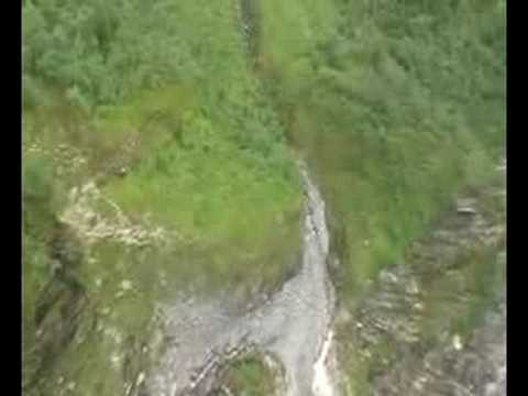 Shane McConkey base jump with wingsuit POV