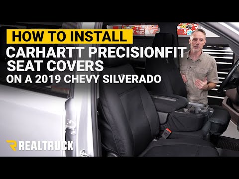 How to Install Covercraft Carhartt Super Dux PrecisionFit Seat Covers on a 2019 Chevy Silverado