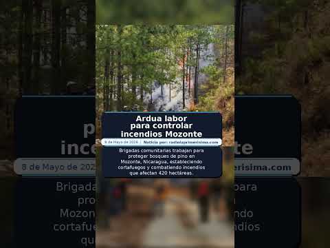 Ardua labor para controlar incendios Mozonte