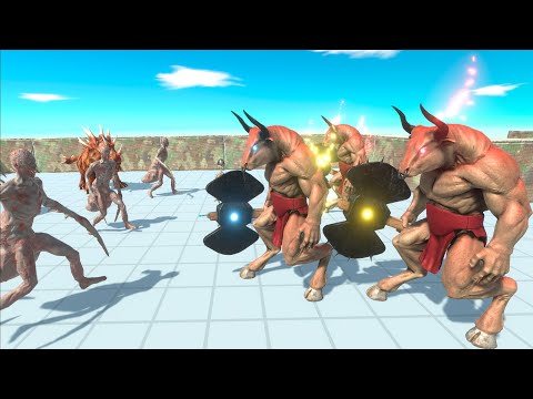 ⚡ New Unit Minotaur vs All Faction Challenge - 🦖 Animal Revolt Battle Simulator 🦕