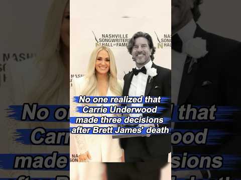No one realized that less than 24 hours after Brett James' death, Carrie Underwood made three