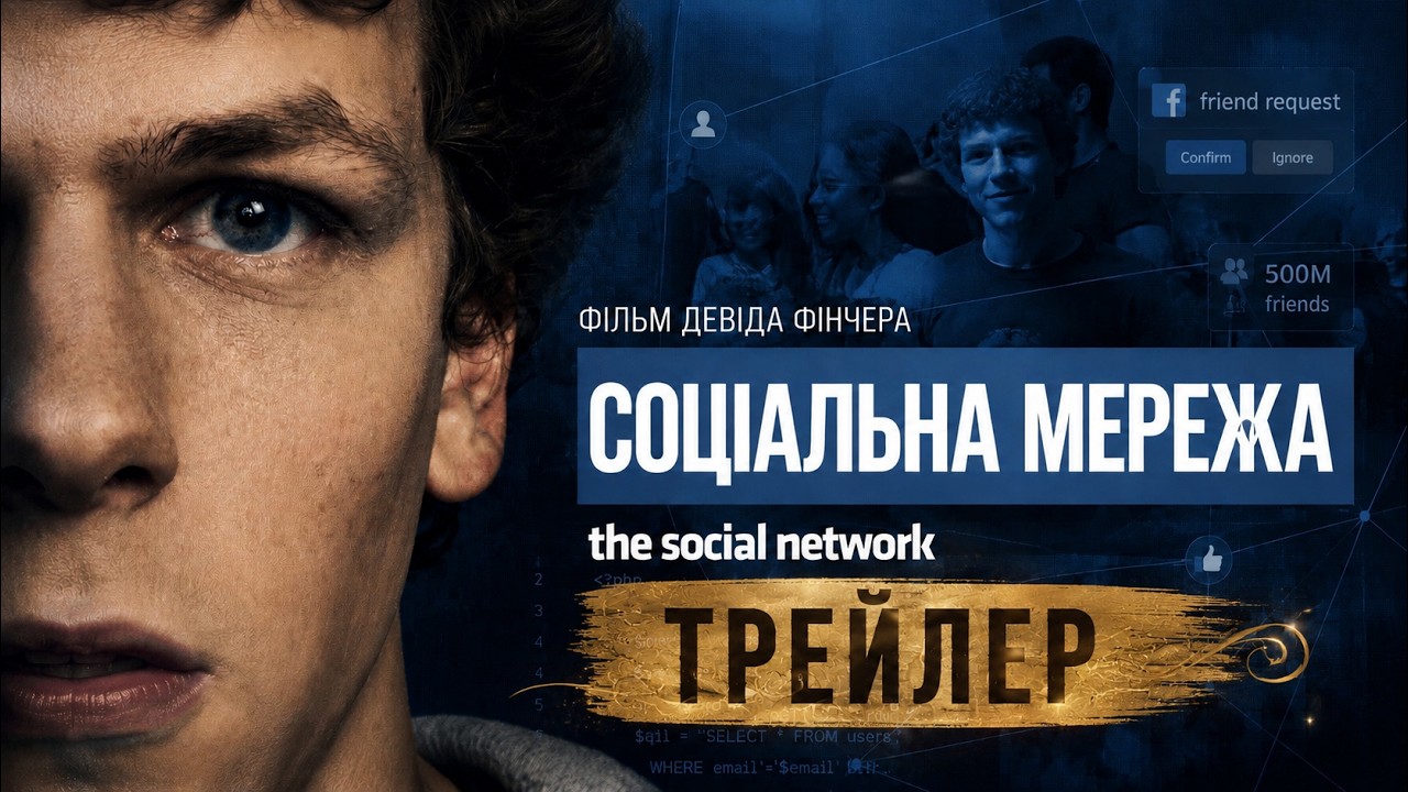 Социальная сеть 2010, трейлер